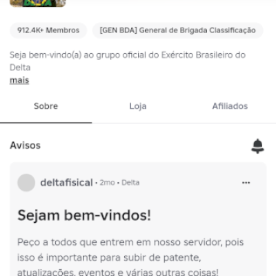 Vendo conta de Roblox com patente alta no EB do Delta!