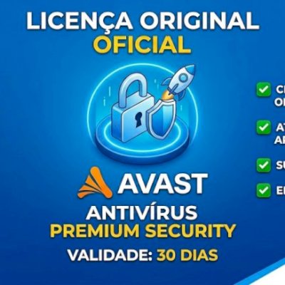Licença Antivírus Avast Premium (30 Dias) - Chave Original Oficial