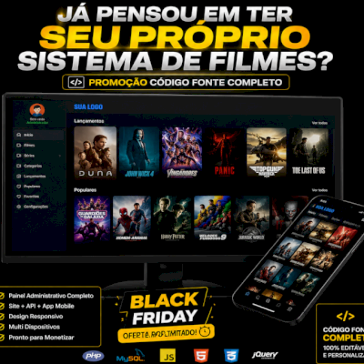 Script Site de Filmes Online Com Painel Admin Atualizado