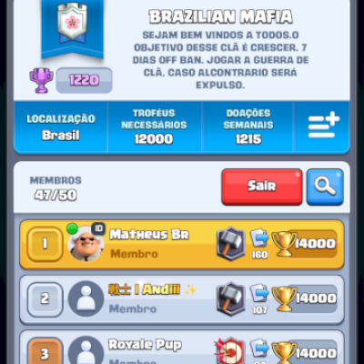 Conta lendária 