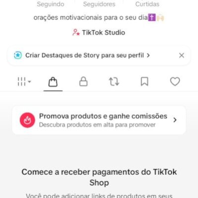 CONTA DO TIKTOK COM SHOP ATIVO +2,5K SEGUIDORES +24K CURTIDAS (ENGAJAMENTO REAL)