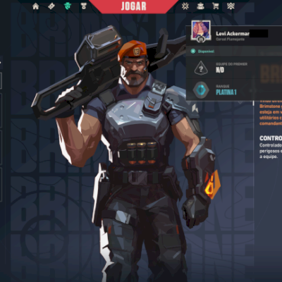 CONTA DE VALORANT COM ACESSO 100% - PLATINA