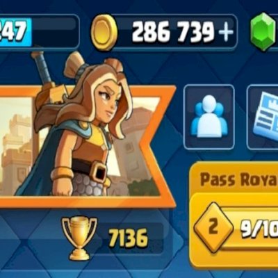 CONTA DE CLASH ROYALE 9 ANOS!