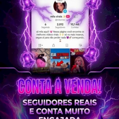 VENDO CONTA DO TIK TOK SUPER ENGAJADA! SHOP ATIVO 🛍️ 2K+ CONTAS DE 180