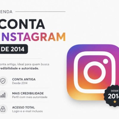 CONTA ANTIGA INSTAGRAM CRIADA EM 2014