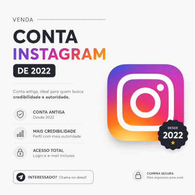 CONTAS ANTIGAS INSTAGRAM DE 2022