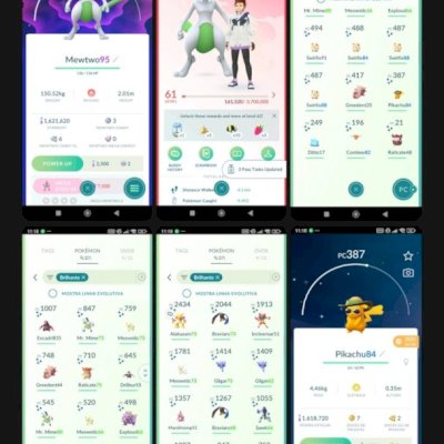 LVL 61 | ✨ 27 SHINY + Mewtwo shiny  |  PIKACHU EVENTO Shiny  | 3x 100IV |  F061