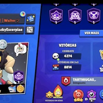 Conta Antiga e Rara de Brawl Stars com todos os brawlers