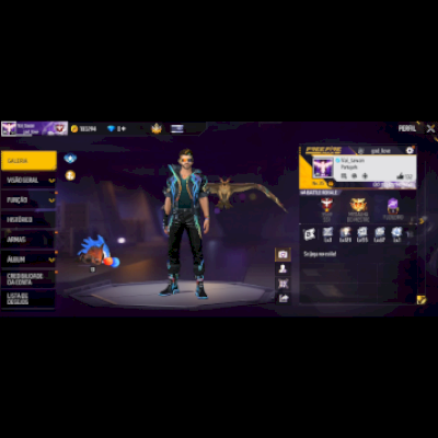 Conta de free fire Nível 35 Conta via Google 