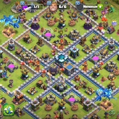 Conta de Clash of Clans CV 13 com defesas Full CV 12 exceto alguns muros 