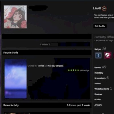 CONTA STEAM 24LVL COM VARIOS JOGOS (SEM CS PRIME)