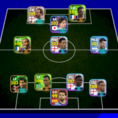 Conta de efootball com pack Inglaterra pra sair rápido 
