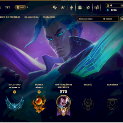 CONTA DE LOL PLATINA LEVEL 171 36 SKINS 