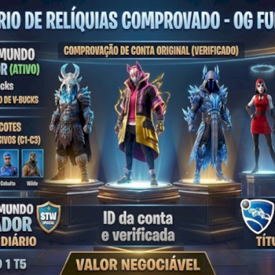 Conta OG 421 Skins l raras | Salve o Mundo Fundador | RL 2016 | Aceito Propostas