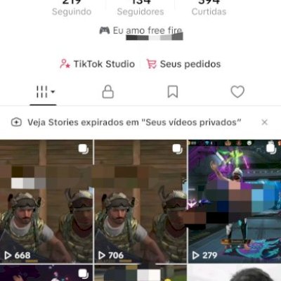 Conta Tik Tok pra não começar do zero