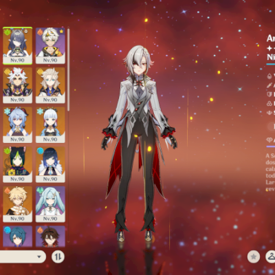 Conta Genshin AR60 I 25 Personagens 5* I 11 Armas 5*  I + conta Honkai boa