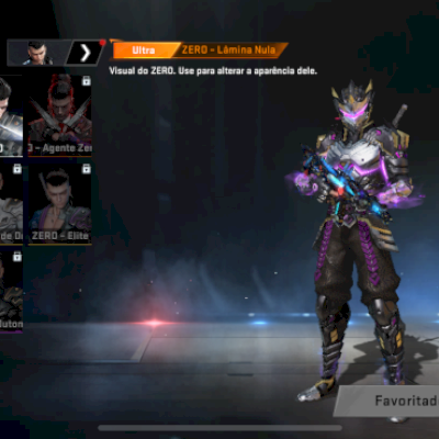 Conta com skin ultra do zero, conjunto tokyo revangers e m4 rara