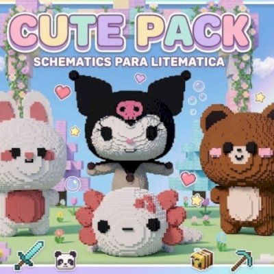 SCHEMATICS MINECRAFT - CUTE PACK (PROMOÇÃO DE FÉRIAS)