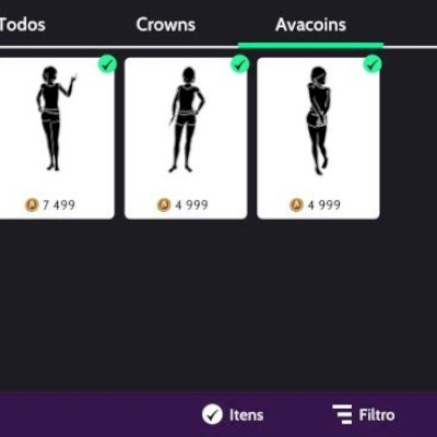 conta avakin lvl 8, 4 crowns, avacoins e itens