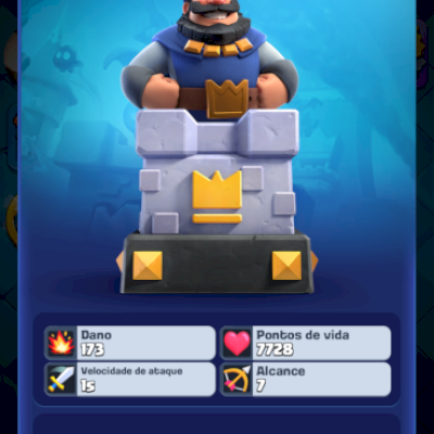 conta lvl max torre do rei, 12k de trofeu com 6 carta lvl 16 com varias evo,eroi