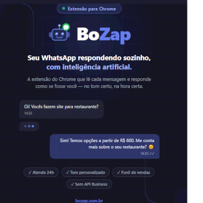 Bot para WhatsApp com IA — Extensão Chrome 
