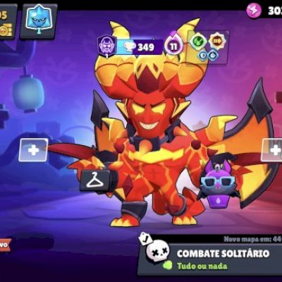 Mega conta Brawl Stars! 65K Troféus e muitos personagens full
