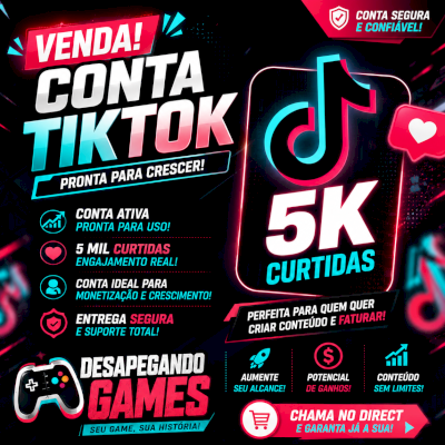 Conta tiktok 5k