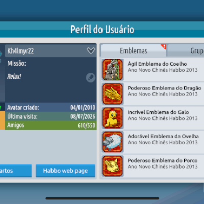 Vendo Conta Habbo 2010 - Com + de 7400 Mobis