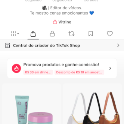 Conta com 7k de seguidores (TIKTOK)