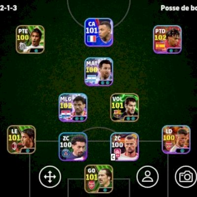 Conta eFootball Mobile com Jogadores Raros