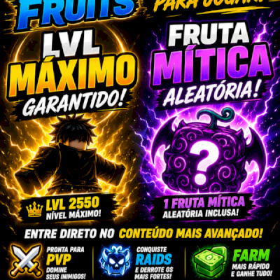 Conta LVL MAX fruta mitica aleatória!