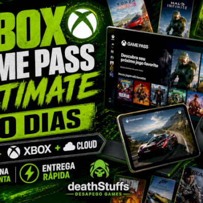 XBOX GAMEPASS ULTIMATE|JOGUE NA SUA CONTA (PC/CONSOLE/CLOUD) entrega automatica