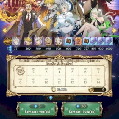 🔥 7DS GRAND CROSS - 1.6M+ CC BOX (INICIANTE COM FESTIVAIS E COLABS) 🔥