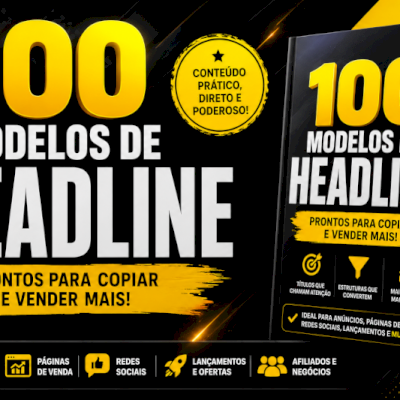 100 Modelos de Headlines Prontas para Copiar e Vender Mais.