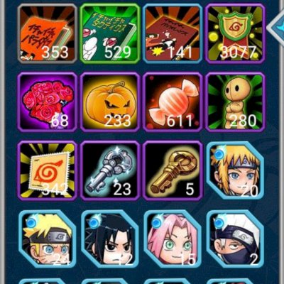 Conta NARUTO NINJA REBIRTH com cartão permamente