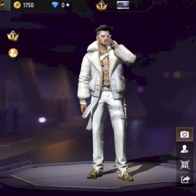CONTA COM SKIN DRAGÃO BRANCO