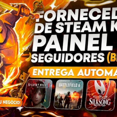 🚀 Fornecedor de Steam Keys + Painel de Seguidores | Revenda