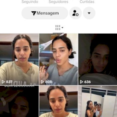 Vendo conta do tik Tok bem engajada 