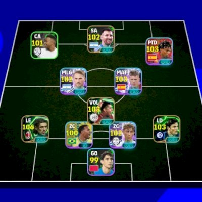 Conta Efootball - Box Lionel Messi/Paolo Maldini/Ronaldinho Gaúcho