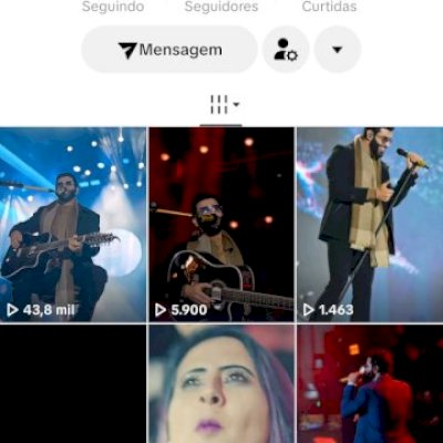 Vendo conta do tik Tok bem engajada 