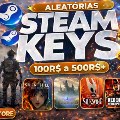 🔑[R$100,00 a R$500,00+] 🎮 Steam Key Aleatória