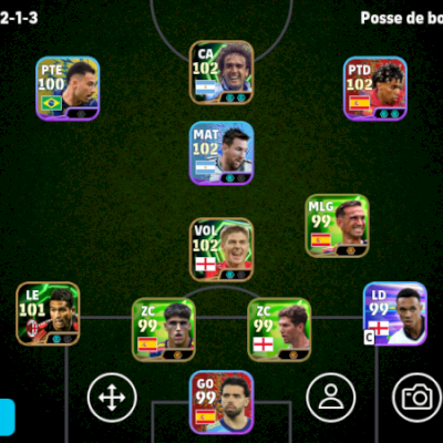 Conta Efootball Força 3094 3 Icons e 2 Showtimes Brabos