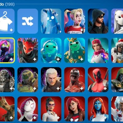 CONTA FORTNITE +200 SKINS 80K VBUCKS GASTOS
