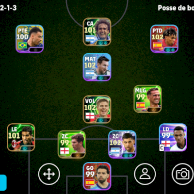 Conta Efootball Força 3098 3 Icons e 2 Showtimes Brabos