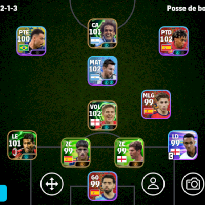 Conta Efootball Força 3093 3 Icons e 2 Showtimes Brabos