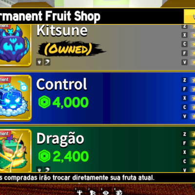 [VENDA RÁPIDA] Conta Blox Fruits Lvl 2600 + Kitsune, Dragon e Portal PERMANENTES