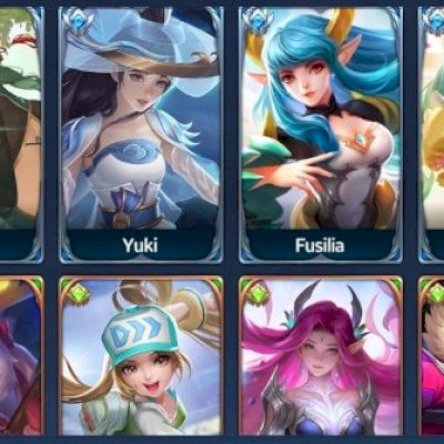 Conta - Heroes evolved, rank: Ouro I, heróis: 113, skins 243, nível: 43.