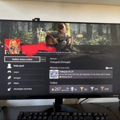 conta ps4 48 jogos 18 platinas
