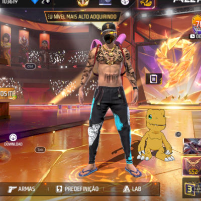 CONTA FREE FIRE GEMADA ATUALMENTE PARADA SEM USO