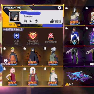 CORRE PROMOÇÃO MAIS BARATA E GEMADA DO SITE NARUTO+SKIN LENDARIAPUNHOS+RARISSIMA